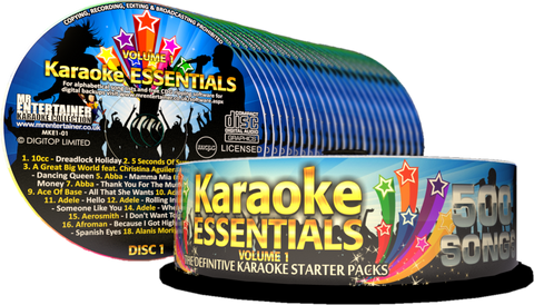Karaoke Essentials Vol. 1 - 500 Song CD+G Disc Set