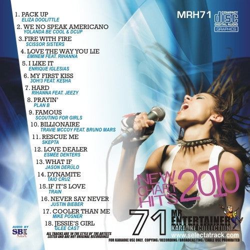 MRH071 - Chart Hits Volume 71 August 2010