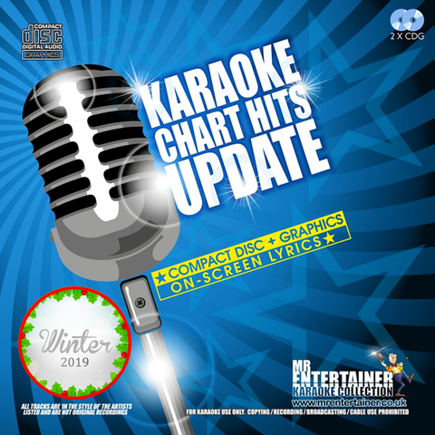 Mr Entertainer Karaoke Chart Hits Update Double CDG Pack - Winter 2019