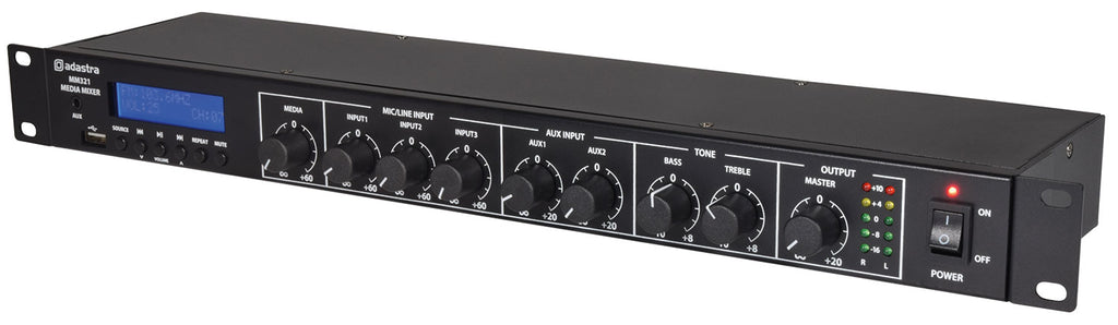 Easy Use Rack Mixer With Bluetooth & USB/FM Player