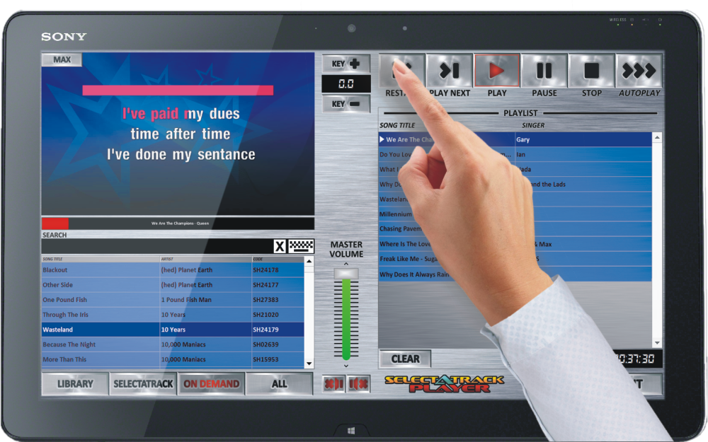 Selectatrack Player - Touchscreen Karaoke System