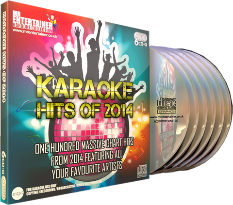 Mr Entertainer Karaoke Hits of 2014 - 100 Song 6 Disc CD+G Set