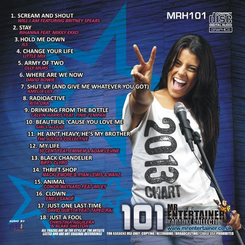 MRH101 - Chart Hits Volume 101  January 2013