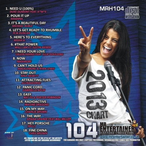 MRH104 - Chart Hits Volume 104  April 2013