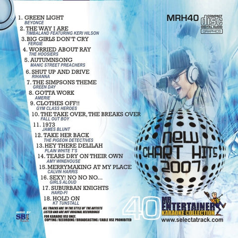 MRH040 - Chart Hits Volume 40  August 2007