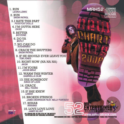 MRH052 - Chart Hits Volume 52  December 2008