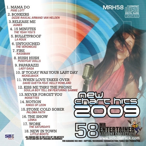 MRH058 - Chart Hits Volume 58   June 2009
