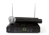 Q-Audio QWM 11 Twin channel VHF Wireless Microphone System