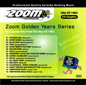 Zoom Karaoke ZGY83 Golden Years 1983