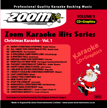Zoom Karaoke ZKH009 Karaoke Hits 9 Christmas Karaoke Vol 1