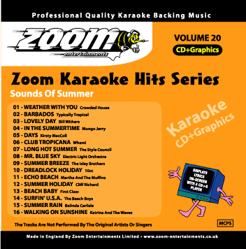 Zoom Karaoke ZKH020 Karaoke Hits 20 Sounds of Summer