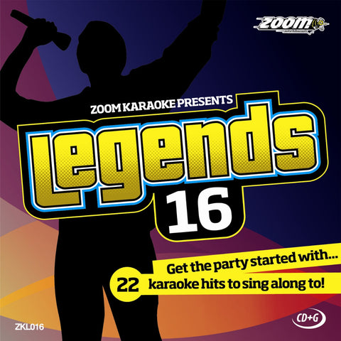 Zoom Karaoke ZKL016 Karaoke Legends 16 Male Hits