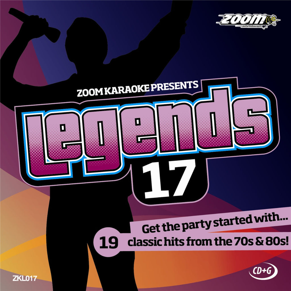 Zoom Karaoke ZKL017 Karaoke Legends 17 70's & 80's