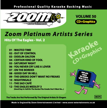 Zoom Karaoke ZPA050 Platinum Artists The Eagles