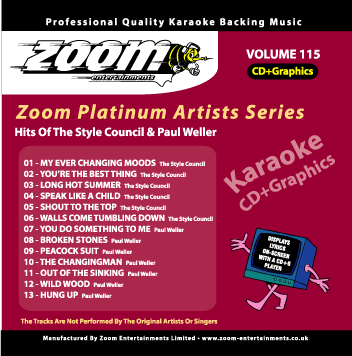 Zoom Karaoke ZPA115 Platinum Artists Council & Paul Weller