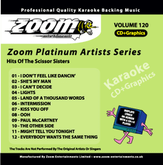 Zoom Karaoke ZPA120 Platinum Artists Scissor Sisters