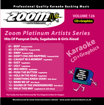 Zoom Karaoke ZPA126 Platinum Artists Pussycat Dolls, Sugababes & Girls Aloud