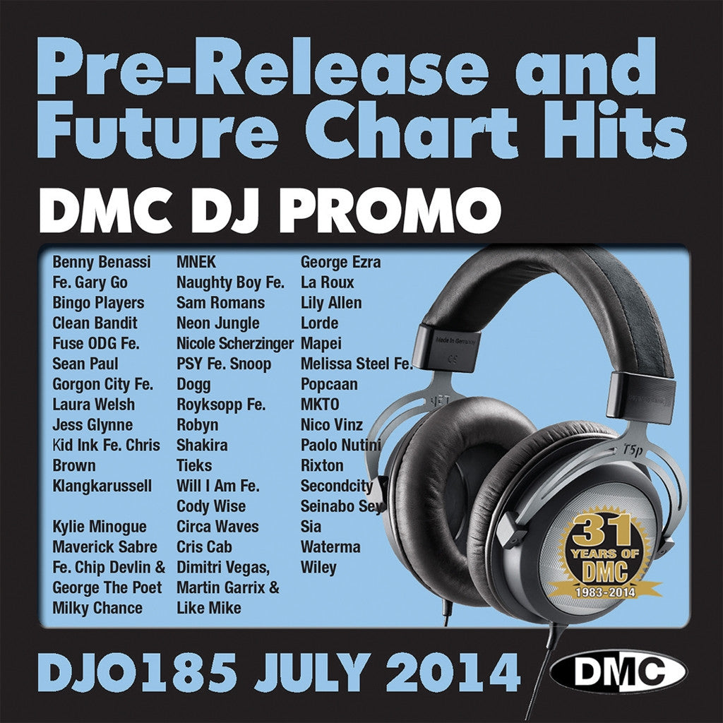 DMC DJ Promo 185 Double CD Compilation July 2014