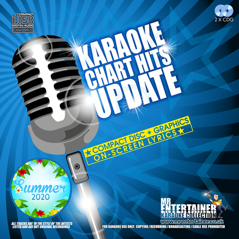 Mr Entertainer Karaoke Chart Hits Update Double CDG Pack - Summer 2020