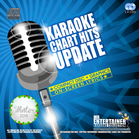 Mr Entertainer Karaoke Chart Hits Update Double CDG Pack - Winter 2018